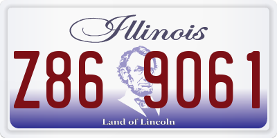 IL license plate Z869061