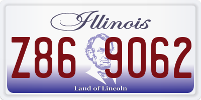 IL license plate Z869062