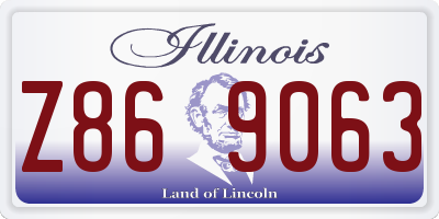 IL license plate Z869063