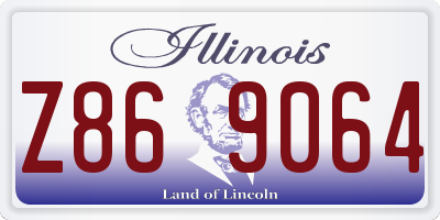 IL license plate Z869064