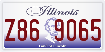 IL license plate Z869065
