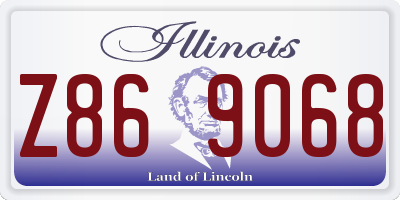 IL license plate Z869068
