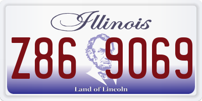 IL license plate Z869069