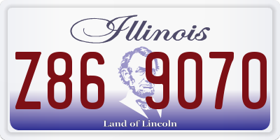 IL license plate Z869070