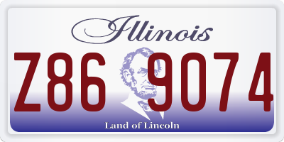 IL license plate Z869074