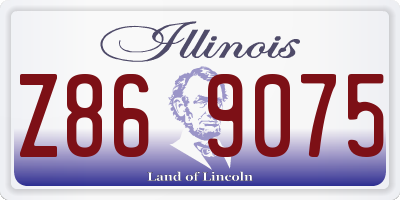 IL license plate Z869075