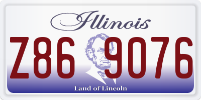 IL license plate Z869076
