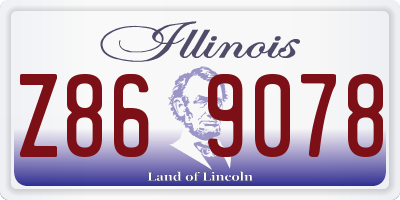 IL license plate Z869078