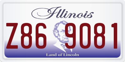IL license plate Z869081
