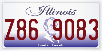 IL license plate Z869083