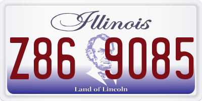 IL license plate Z869085
