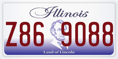 IL license plate Z869088
