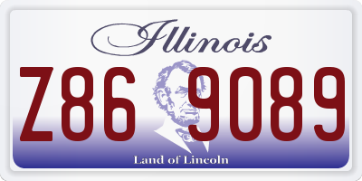 IL license plate Z869089