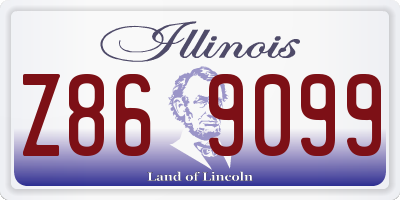 IL license plate Z869099