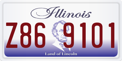 IL license plate Z869101
