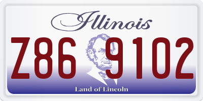 IL license plate Z869102