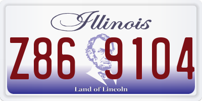 IL license plate Z869104