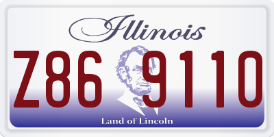 IL license plate Z869110