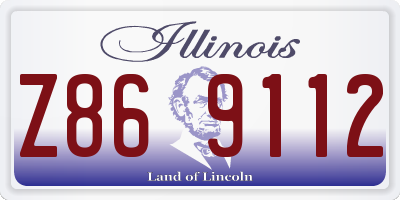 IL license plate Z869112