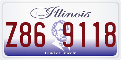 IL license plate Z869118