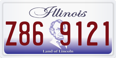 IL license plate Z869121