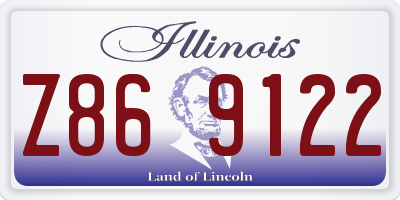 IL license plate Z869122