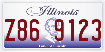 IL license plate Z869123