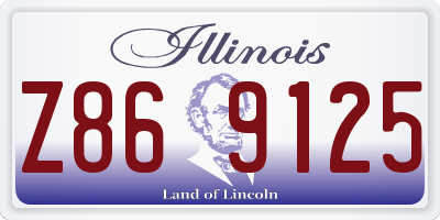IL license plate Z869125