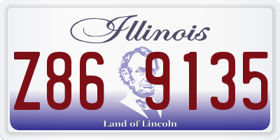 IL license plate Z869135