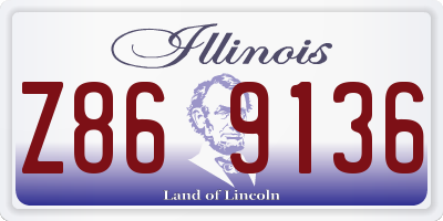 IL license plate Z869136