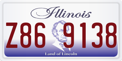 IL license plate Z869138