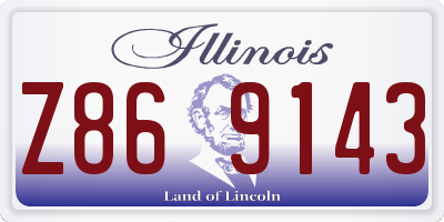 IL license plate Z869143