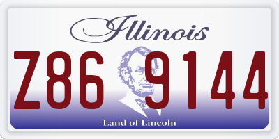 IL license plate Z869144