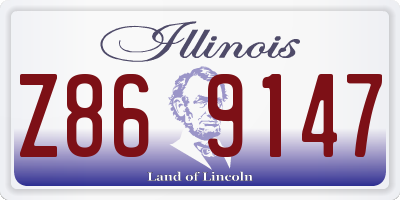 IL license plate Z869147
