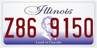 IL license plate Z869150