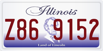 IL license plate Z869152