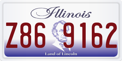 IL license plate Z869162