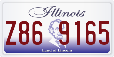 IL license plate Z869165