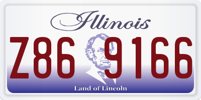 IL license plate Z869166