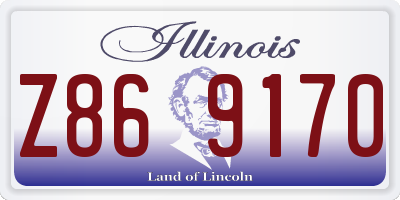 IL license plate Z869170
