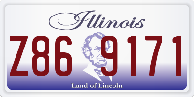 IL license plate Z869171