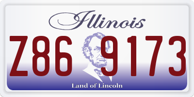 IL license plate Z869173