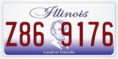 IL license plate Z869176