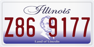 IL license plate Z869177