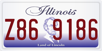 IL license plate Z869186