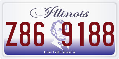 IL license plate Z869188