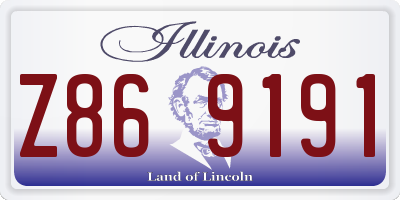 IL license plate Z869191