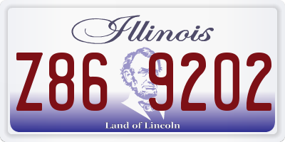 IL license plate Z869202