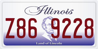 IL license plate Z869228