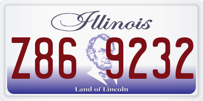 IL license plate Z869232